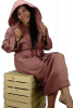 Szlafrok ARTG Robezz® Hooded Waffle Bathrobe AR028 Old Pink